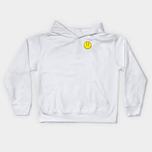 Six-Eyed Smiley Face, Front and Back Kids Hoodie